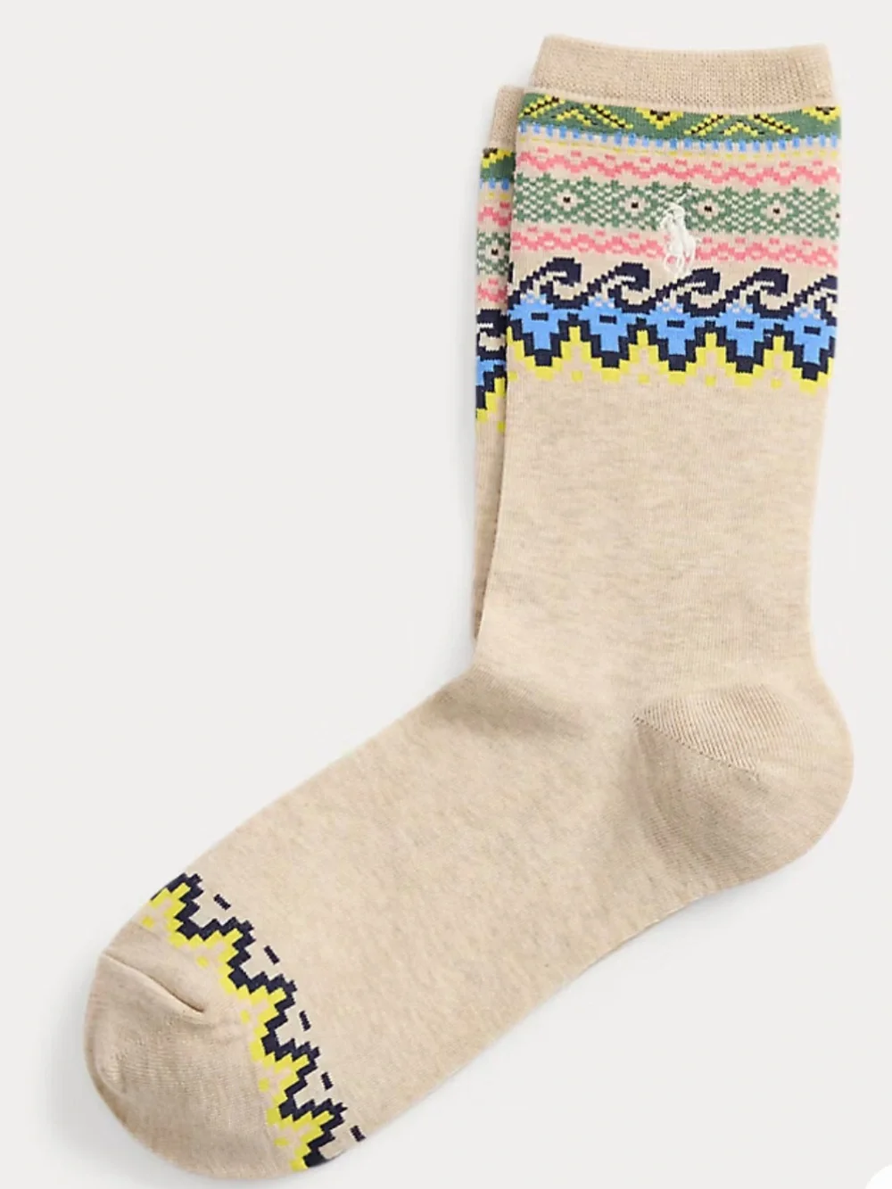 Polo Ralph Lauren NWT Ladies Fair Isle Crew Socks Size 9-11